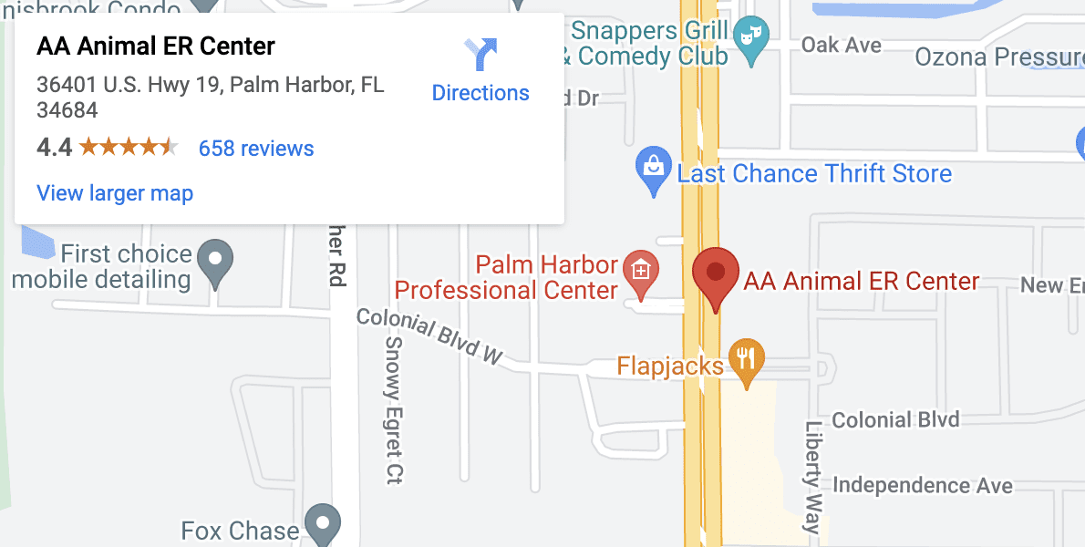 Aa Animal Er Center Map